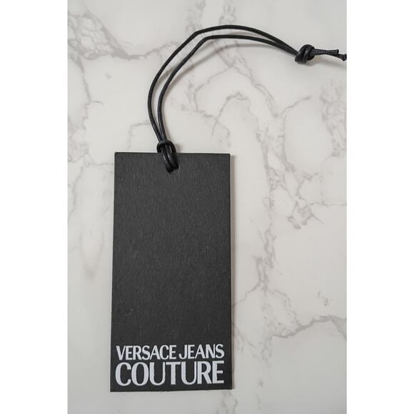 VERSACE JEANS COUTURE Black Logo Patch Quilted Wallet - NEW - Picture 5 of 7